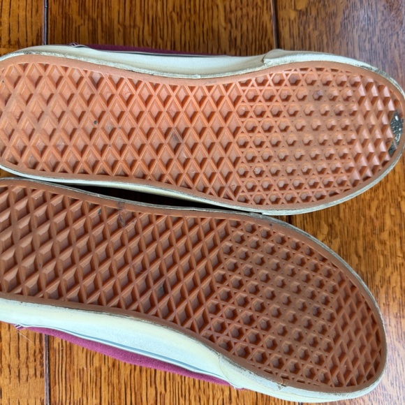 Burgundy Vans Slip-on Canvas Shoes Men's 8.5 Women's 10. - Picture 4 of 9